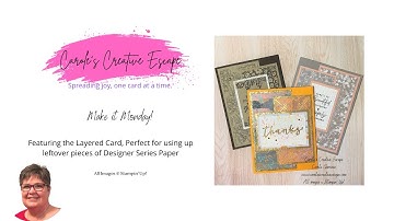 Make It Monday! Use those Designer Series Paper Scraps!