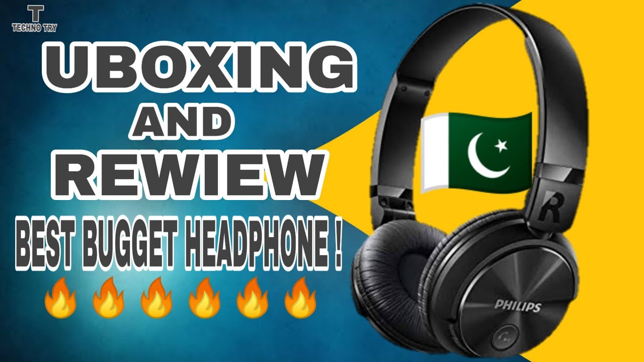 Philips headphone shb3060 unboxing