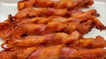 Air Fryer Twisted Bacon