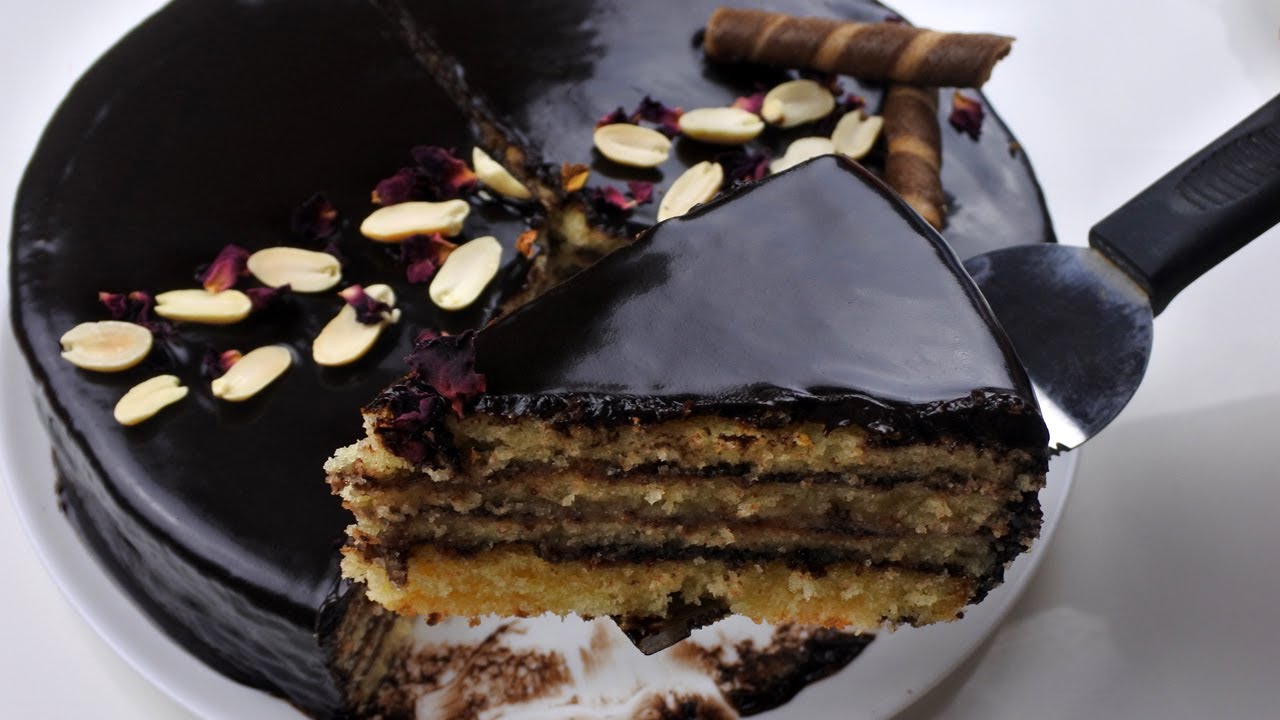 كيكة الطبقات بالشوكولا بمذاق رائع خطوة بخطوة - حلويات طبخات ياسمين