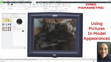 Creo Parametric - Using Pictures as Decals in Model Appearances