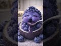 Yeh blueberry baby itna cute h par jb khata hai toh💜Wait till the last drop you won’t believe this🍇