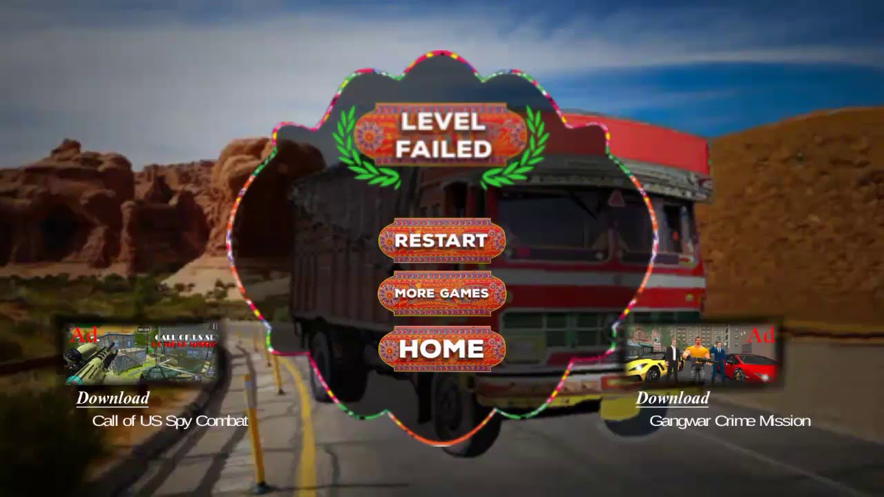 Indian Mountain Heavy Cargo Truck