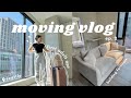 MOVING VLOG ep. 2 // flying to seattle, apt first glance, building furniture & exploring the city