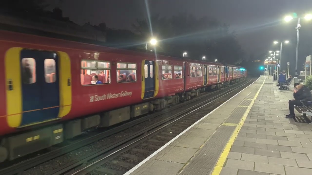 LOUDEST 455 EVER?? 455707 + 867 Depart Putney on 2V45 to London Waterloo