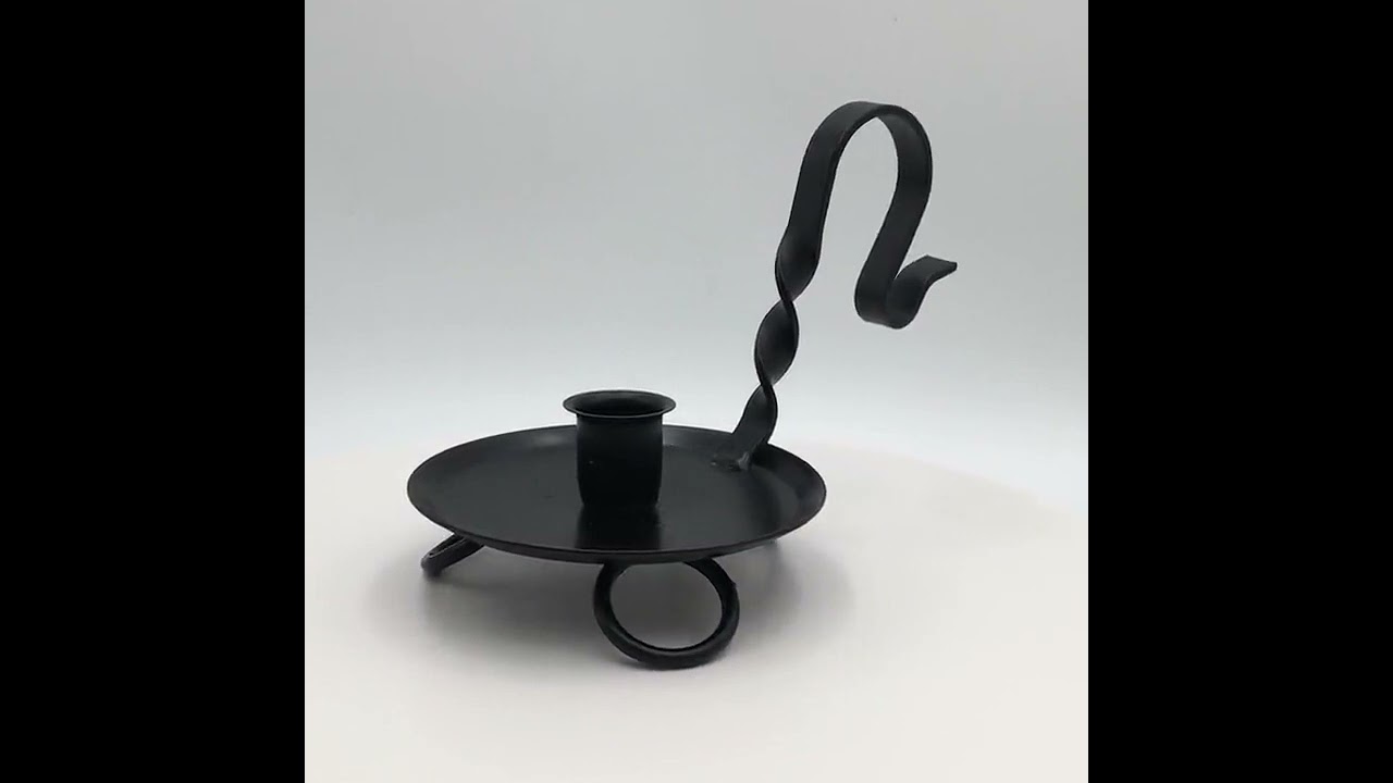 Handheld Metal Taper Candle Holder - Amish Handmade