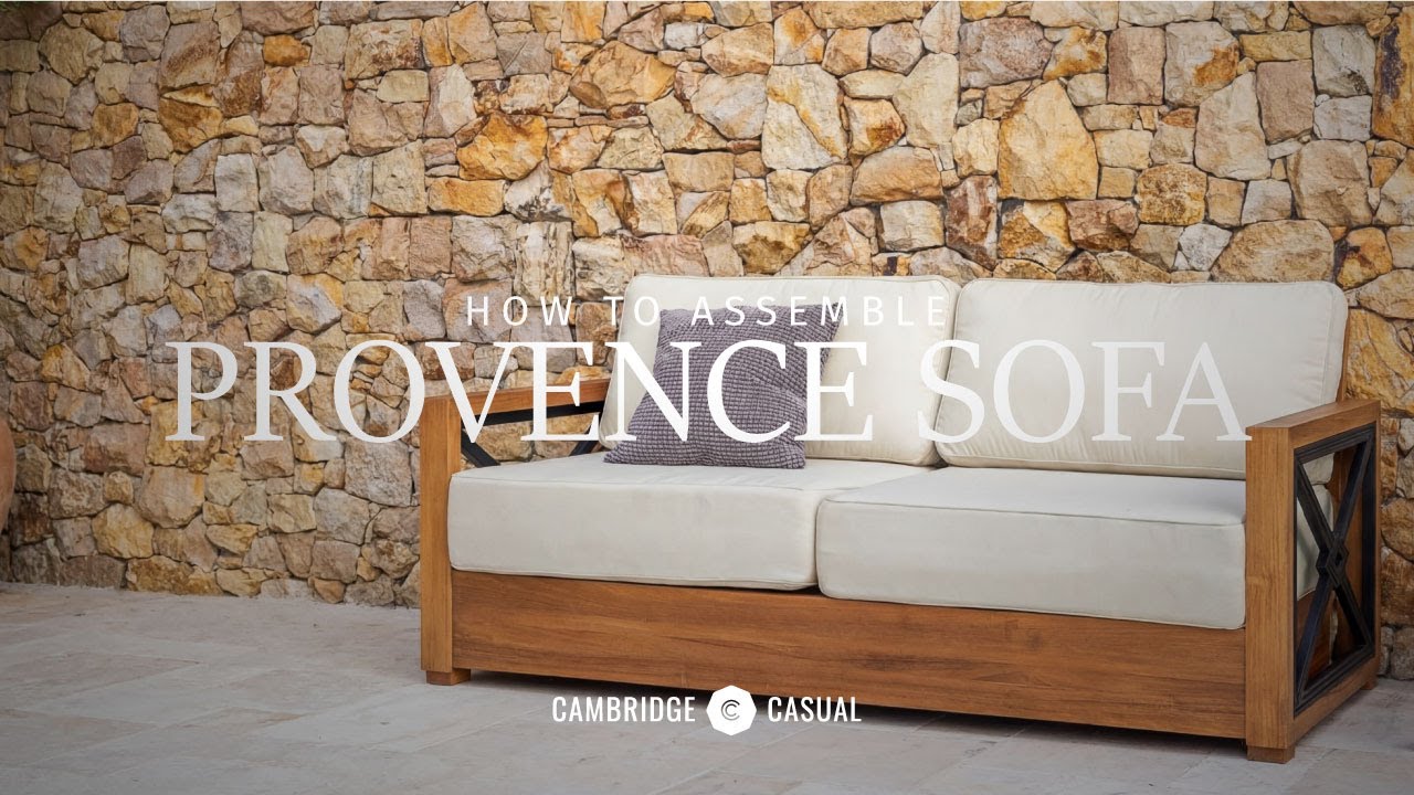 How to Assemble the Provence Outdoor Sofa | Easy Teak Patio Furniture ...