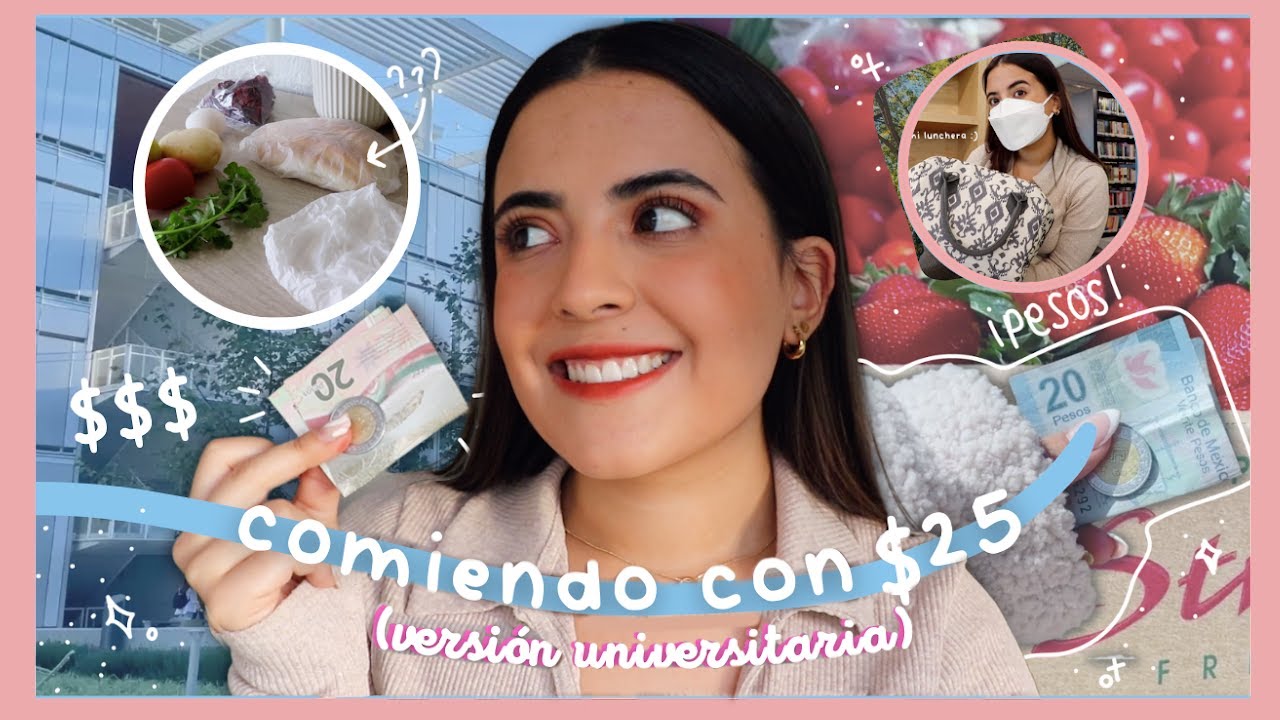 comiendo con 25 pesos en la universidad (lo qué como en un día) 🌿