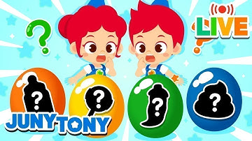 🔴 𝗘𝗡 𝗩𝗜𝗩𝗢 🔴 Las Mejores Canciones del Mes | Comiendo Dulces Coloridos Y Más | JunyTony