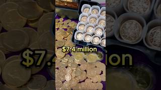 He was hiding a $7.4 million treasure of gold coins!