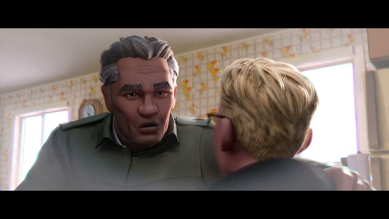 Peter Parker Origin Story Sequence from Into the Spiderverse