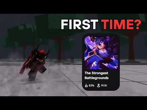 I played The Strongest Battle Grounds for the first time!