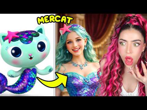 GABBYS DOLLHOUSE Characters as PRINCESSES!? (AMAZING TRANSFORMATIONS)