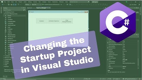 Changing the startup project in Visual Studio