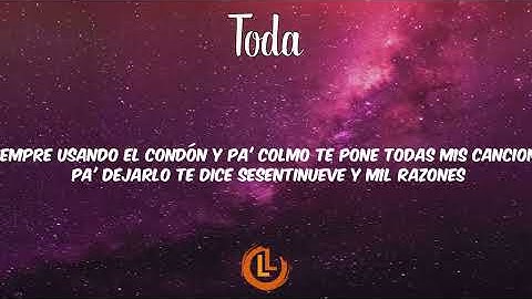 Thumbnail of Alex Rose, Cazzu, Rauw Alejandro, Lenny Tavarez - Toda Remix (Letras)