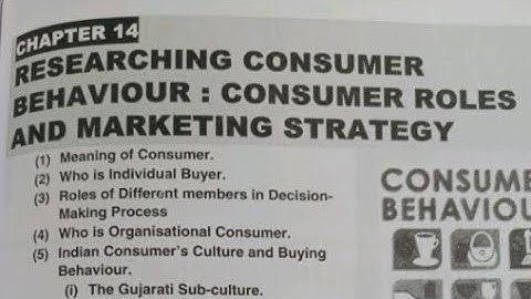 Researching Consumer Behaviour: Roles& marketing strategy #consumerbehavior #punjabuniversity #exam