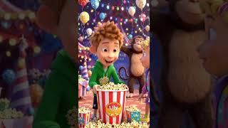 🍿 The Giant Popcorn Bucket Escaped! | Fun Carnival Adventure