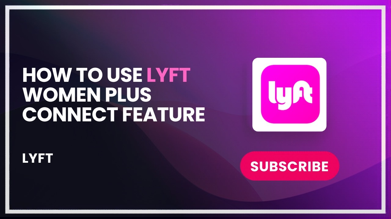How to use lyft women plus connect feature - YouTube