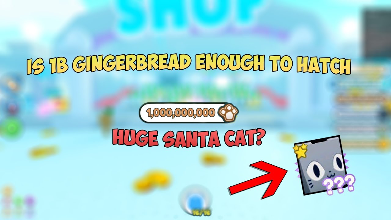 Spending 1 BILLION Gingerbread to hatch HUGE Festive Cat in Pet Simulator X! 😳