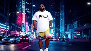 Big &amp; Tall Men's Color Letters Cashew Flower Color-matching POLO Printed Sleeve T-Shirt Shorts Set