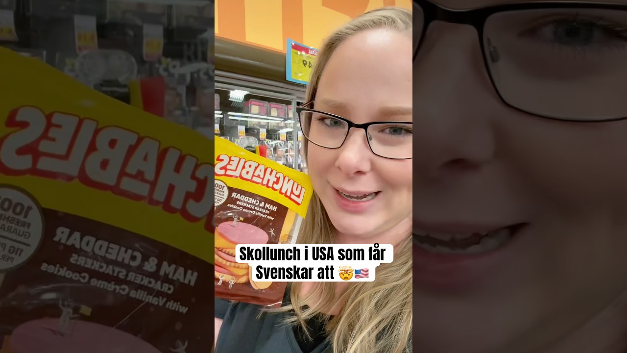 Skollunch i USA som ALDRIG skulle accepteras i Sverige 🤯🇺🇸