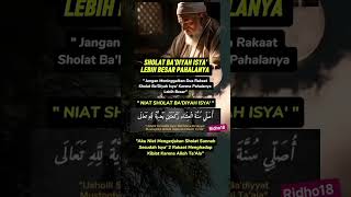 Seandainya mereka tahu pahala solat Isyak berjamaah niscaya mereka akn datang walaupun merangkak #ai