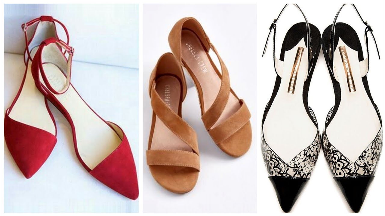 Outstanding Collection Of Women Flat Pumps Shoes Designs YouTube