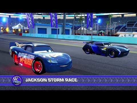 Cars 3: Driven to Win - Fabulous Lightning McQueen vs Jackson Storm (Hard) - PS4 Gameplay