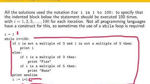 03-07 - Fizz Buzz While Loop