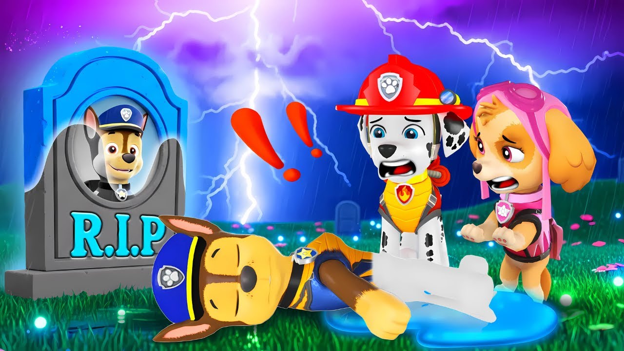 CHASE Is Missing Color? Wake Up CHASE - SKYE Needs You! | Paw Patrol 3D Animation