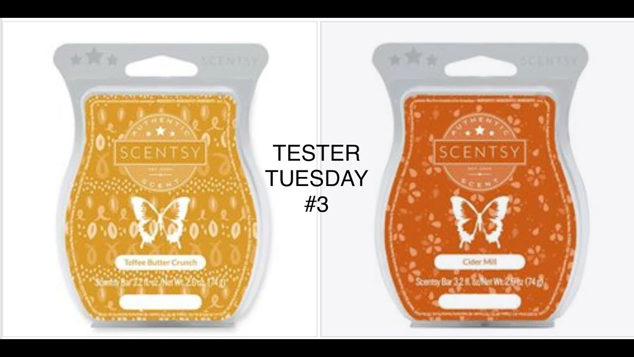 Tester Tuesday 3 Toffee Butter Crunch & Cider Mill (SCENTSY) YouTube
