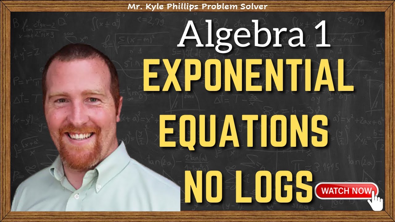 Solving Exponential Equations (No Logs) - YouTube