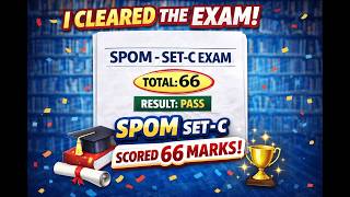 How I Cleared ICAI SPOM SET C | Scored 66/100 | My Strategy + Exam Experience | CA Final