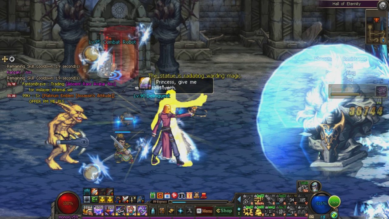 DFO Global Male Mechanic Hall of Eternity 45 seconds