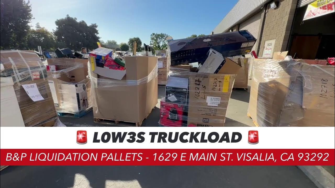 Lowe’s Liquidation Pallets here in Visalia, CA YouTube