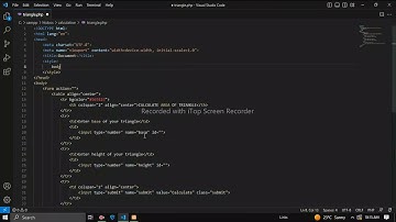 how to create program of calculating area of triangle by using php code