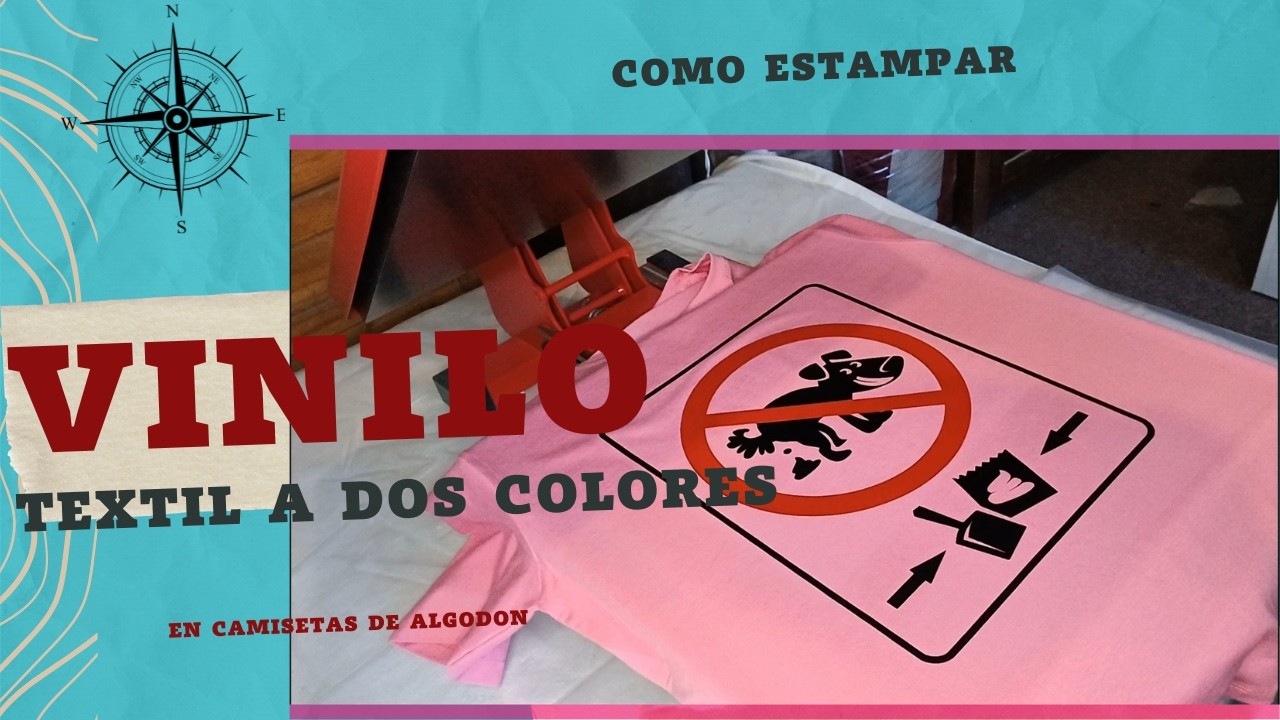 Como Estampar Vinilo Textil en Dos Colores