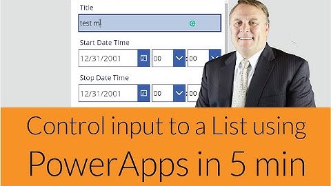 In 5 minutes - Control input for your data calls / collections [170721-0911]