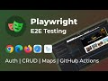 Learn Playwright Automation | E2E Test | Typescript | Auth, Maps, CRUD, GitHub Actions