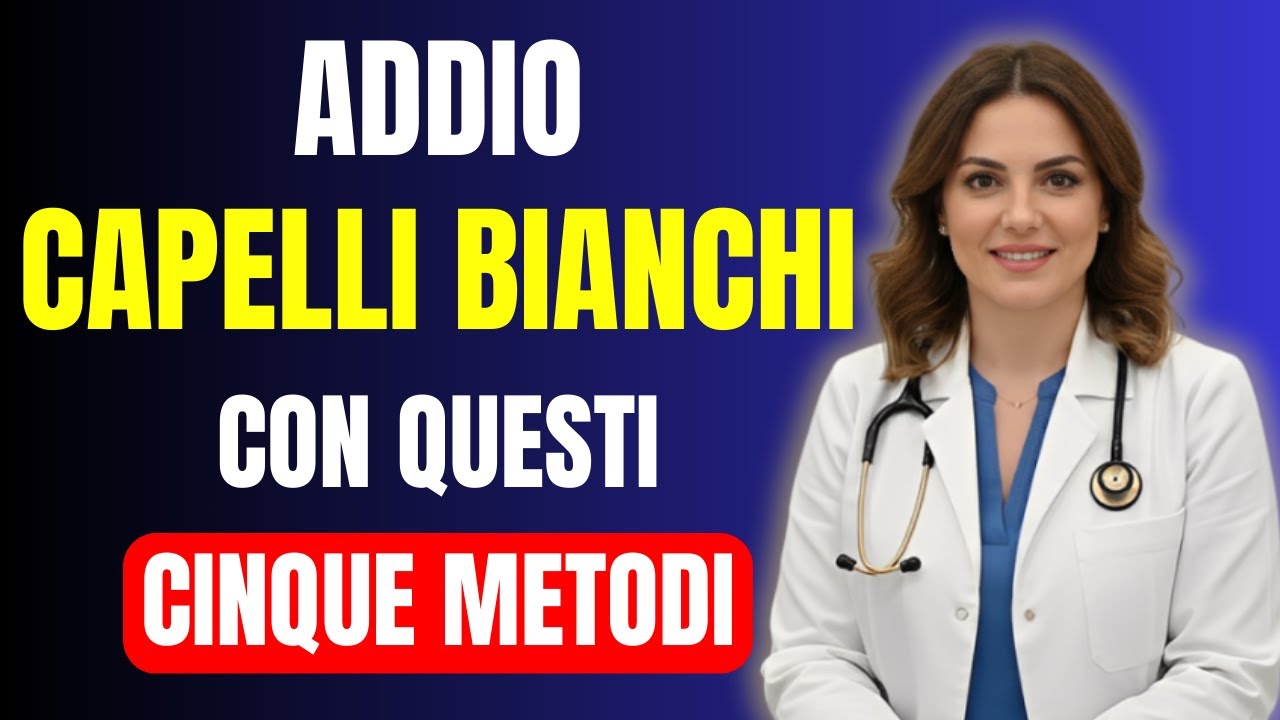 CAPELLI BIANCHI? SMETTI DI TINGERLI! 5 METODI NATURALI DELLA DOTTORESSA ROSSI PER RIAVERLI NERI