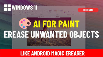 Microsoft Paint: NEW Generative Erase AI to remove unwanted objects from image ➡️ FULL GUIDE