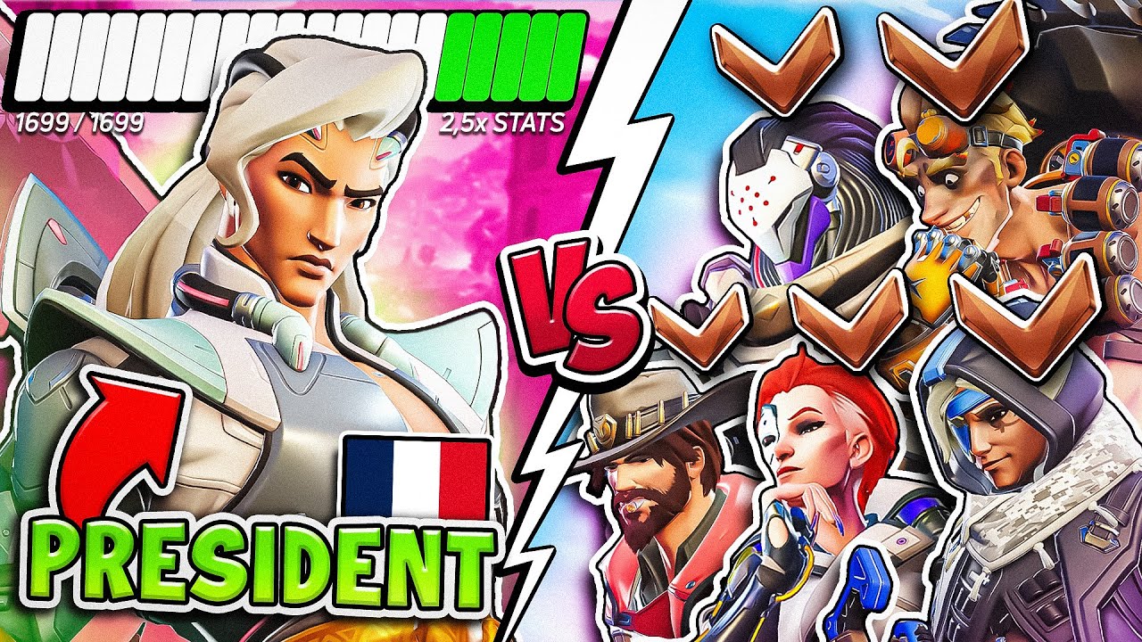 5 BRONZES vs Le MEILLEUR VITAL de FRANCE - Overwatch 2 (ft. President)