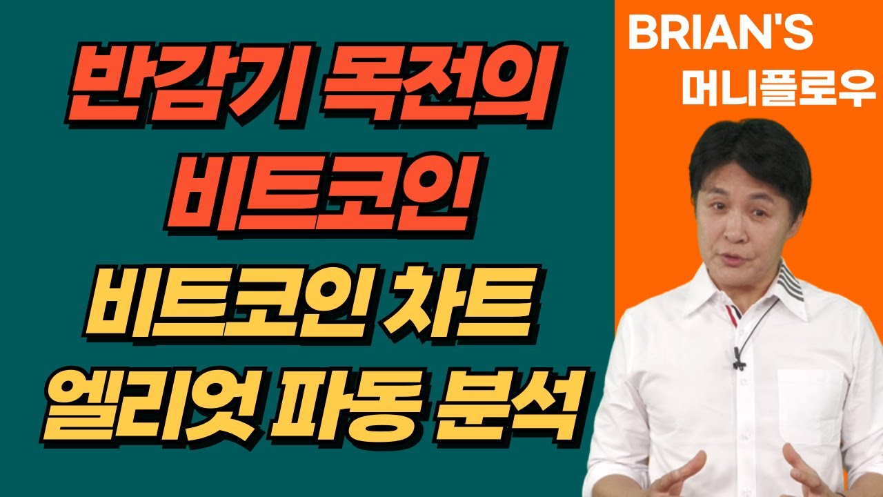 [머니플로우] 반감기를 목전에 두고 있는 비트코인…비트코인 차트 엘리엇 파동 분석 │ 브라이언김, 머니플로우, 코인, 비트코인
