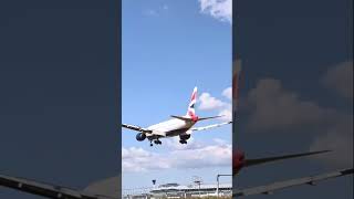 British Airways Plane Landing At Heathrow Airport