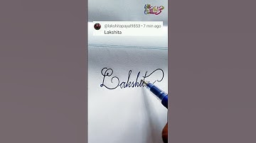 stylish name | Lakshita | sk cursive art | how to make a stylish name | stylish signature