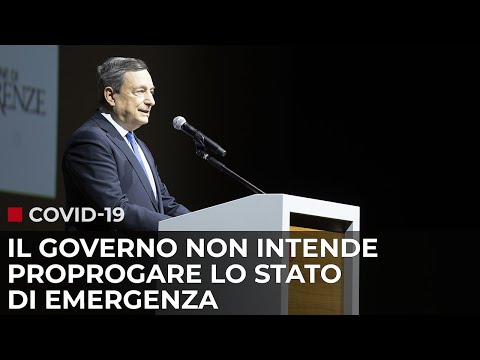 Covid-19, Draghi: il Governo non intende prorogare lo stato di emergenza