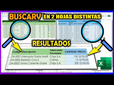 BUSCARV EN VARIAS HOJAS DE EXCEL | 🔎 como obtener datos de DOS HOJAS diferentes en Excel