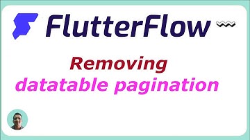FlutterFlow removing datatable pagination
