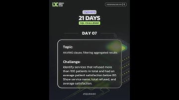 day 7 of sql chellagne