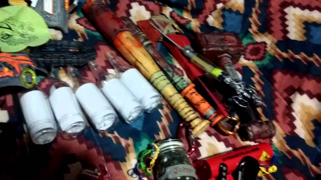 Nerf collection foam melee weapons